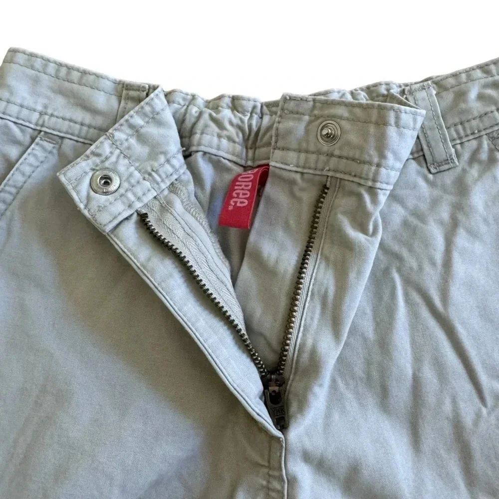 Y2K Gymboree Cargo Pants Beige Adjustable Waist Pockets Girls size 9